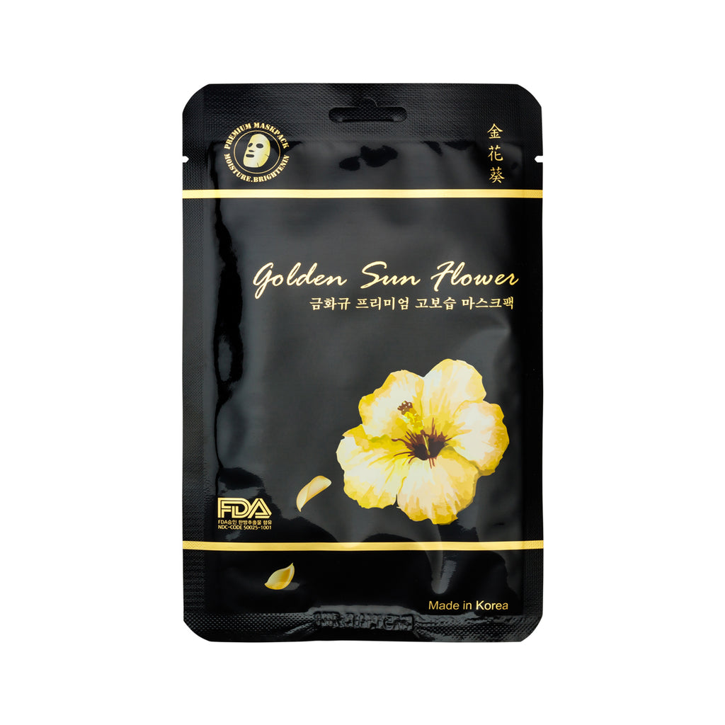 Golden Sun Flower Premium Sheet Mask